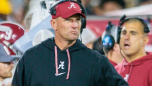 Alabama head football coach Kalen DeBoer’s hiring put Crimson Tide at deficit in more ways than one